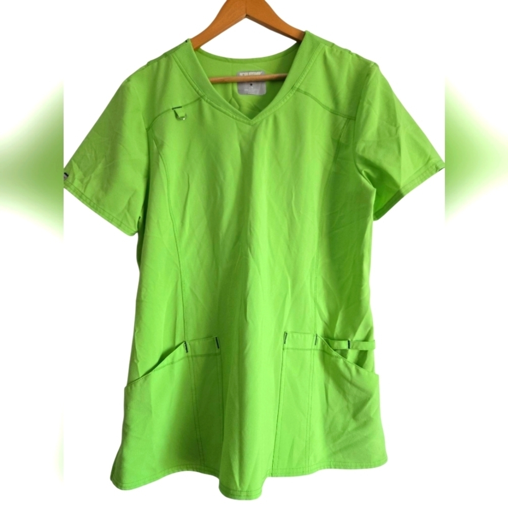Scrubstar Green Scrub Top Size Large